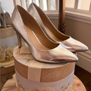 ASOS Metallic Silver Heels